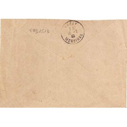 1940 S.P.A. - POSTE MILITAIRE - grands caractères sur enveloppe en FM