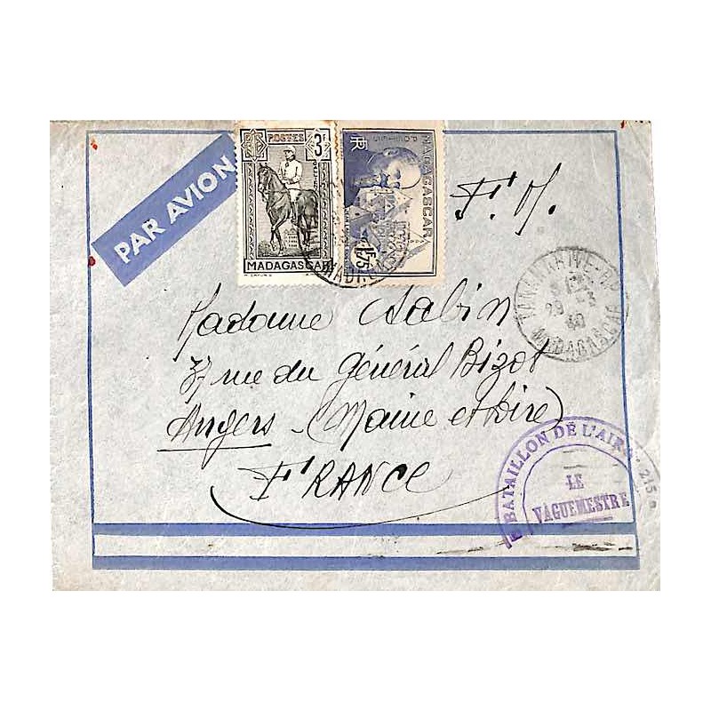 1940 Cachet BATAILLON DE L’AIR LE VAGUEMESTRE