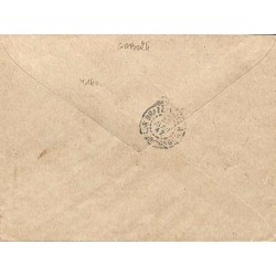 1942 lettre de MOUILA  GABON Cachet CONTRÔLE POSTAL * COMMISSION A * de Brazzaville