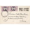 1945 Cachet COMMISSION B de Pointe-Noire sur lettre avion pour la France