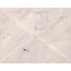 1943 juin Lettre Oblitération E.A. A.P.O. 53 (Diego-Suarez)