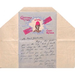 1944 déc. Carte lettre avion décorée Xmas Greetings censure PASSED BY MILITARY CENSOR No 321