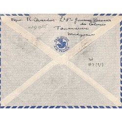 1940 fev. Lettre à 5 F 75   de  TANANARIVE  R.P. MADAGASCAR