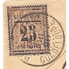 1890 Guadeloupe 9 (type XI, case 18) sur lettre pour New-York
