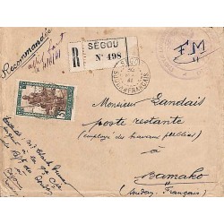 1941 Lettre rec. à 3 F...