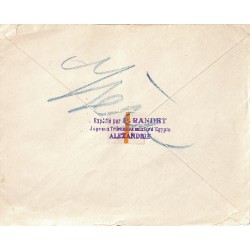 1926 Affranchissement quadricolore à 15 millèmes sur lettre