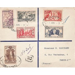 1937 série des 6 timbres de...