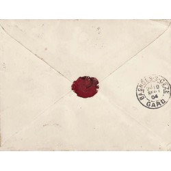 1902 Timbre FM 15 c orange Mouchon sur lettre de St-LOUIS * SENEGAL *