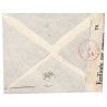 1940 Lettre d'Alep Bande et cachet censure italienne