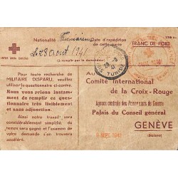 1941 Carte Croix-Rouge de...