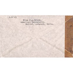 1944 lettre de Beyrouth Cachets d’acheminements par la valise diplomatique américaine