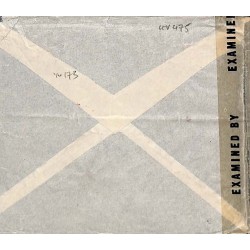 1944 pour le Canada Cachet SC censure France Libre et bande US.