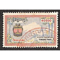 1960 Pnomh Penh 40 $ timbre...