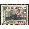 Phan Thiết  timbre fiscal local 10 $ vert, rose et noir
