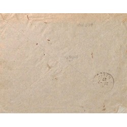 1927 Lettre Etiquette spéciale Par Avion de Dakar de DIMBOKRO COTE D'IVOIRE