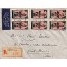 1939 lettre à 7 f 50 GAGNOA  COTE D'IVOIRE Série peu courante sur courrier