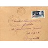 1941 Lettre 65 c surchargé 1 F LIBRE Oblitération BENGASSOU A.E. F.