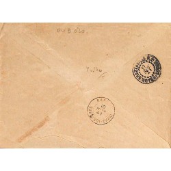 1941 Lettre 65 c surchargé 1 F LIBRE Oblitération BENGASSOU A.E. F.