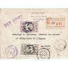 1945 Lettre  Cachet violet DIRECTION DES P.T.T. ET DE LA T.S.F.