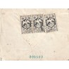1945 Lettre  Cachet violet DIRECTION DES P.T.T. ET DE LA T.S.F.