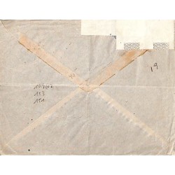 1945 lettre cachet rouge  C.F.L.N. DELEGATION DE LONDRES DIRECTION SERVICES COMMUNS