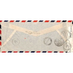 1943 lettre avion avec la série poste aérienne de Londres complète