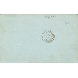 CAP LOPEZ * CONGO-FRANCAIS * 1892 sur Entier carte postale avec réponse 10 c Alphée Dubois