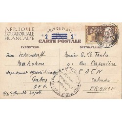 1945 Entier carte postale...