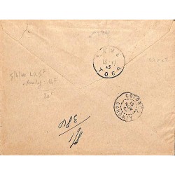 Lettre  recommandée avion pour le Togo 1945