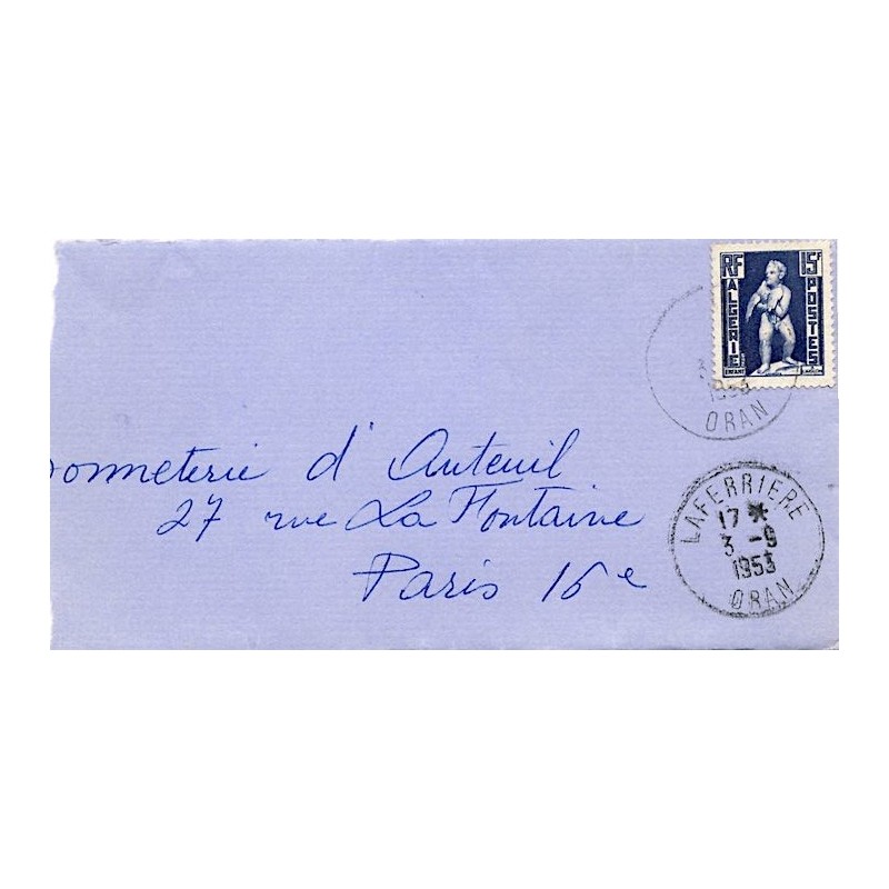 LAFERRIERE  ORAN  (lettres serrées)