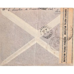 1943 lettre Cachet rouge FORCES FR. COMBATTANTES REUNION - MADAGASCAR  REOUVERTURE LIAISON AERIENNE 20 DECEMBRE 1943