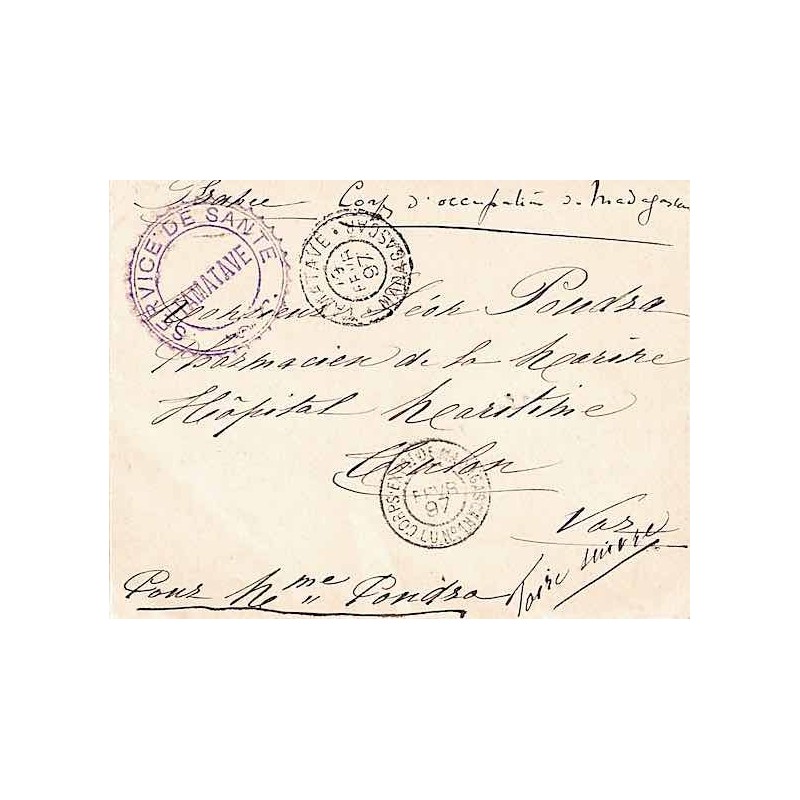1897 SERVICE DE SANTE ~ TAMATAVE
