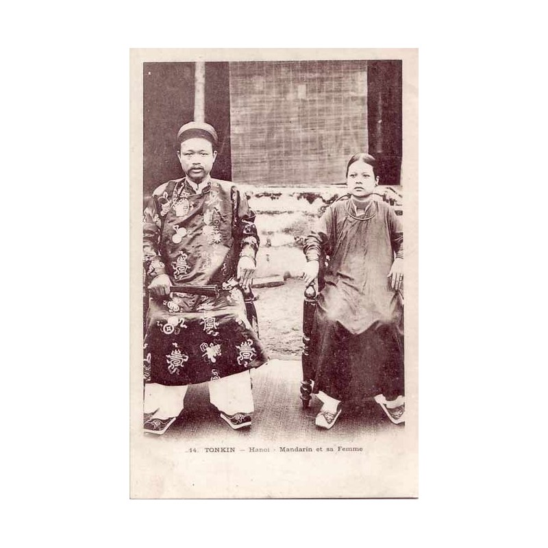 TONKIN - Hanoi - Mandarin et sa femme