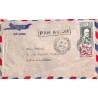1947 octobre lettre avion pour la France, affranchie à 1 $ 20