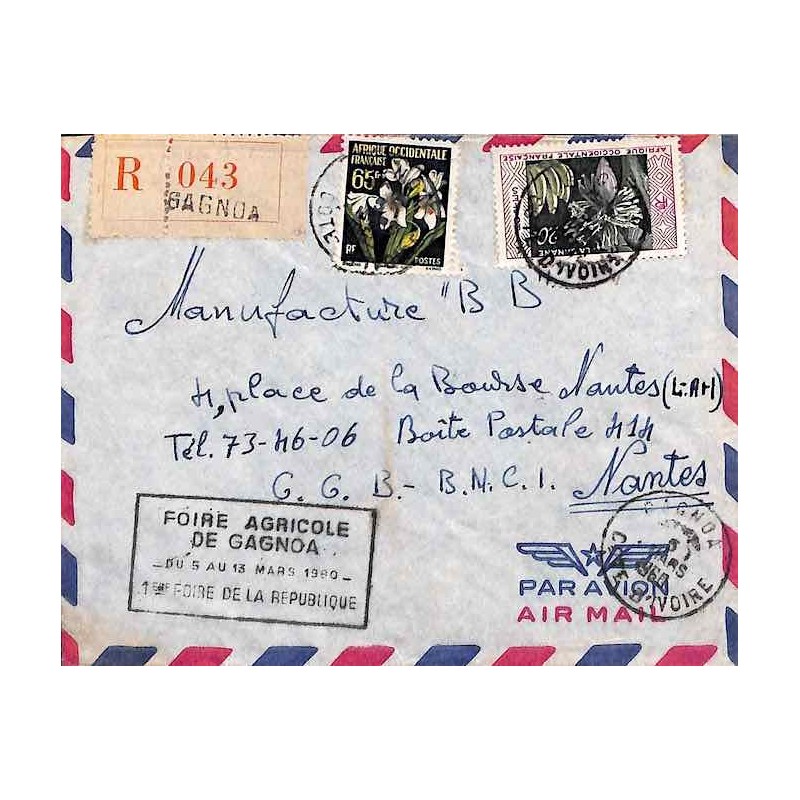 GAGNOA COTE D' IVOIRE 1960 FOIRE AGRICOLE DE GAGNOA