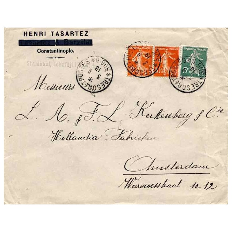 TRESOR ET POSTES * 506-B * 1919