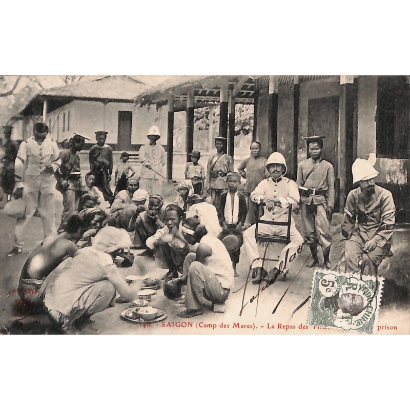 SAIGON (Camp des Mares) - Le repas des tirailleurs punis de prison