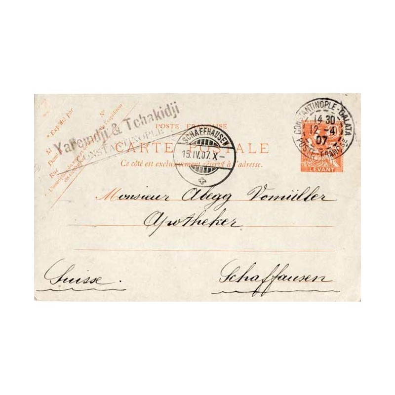 CONSTANTINOPLE - GALATA POSTE - FRANCse