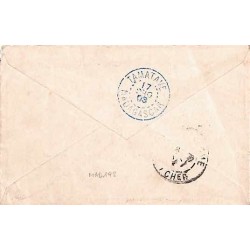 1903 MADAGASCAR 17 timbre à date bleu