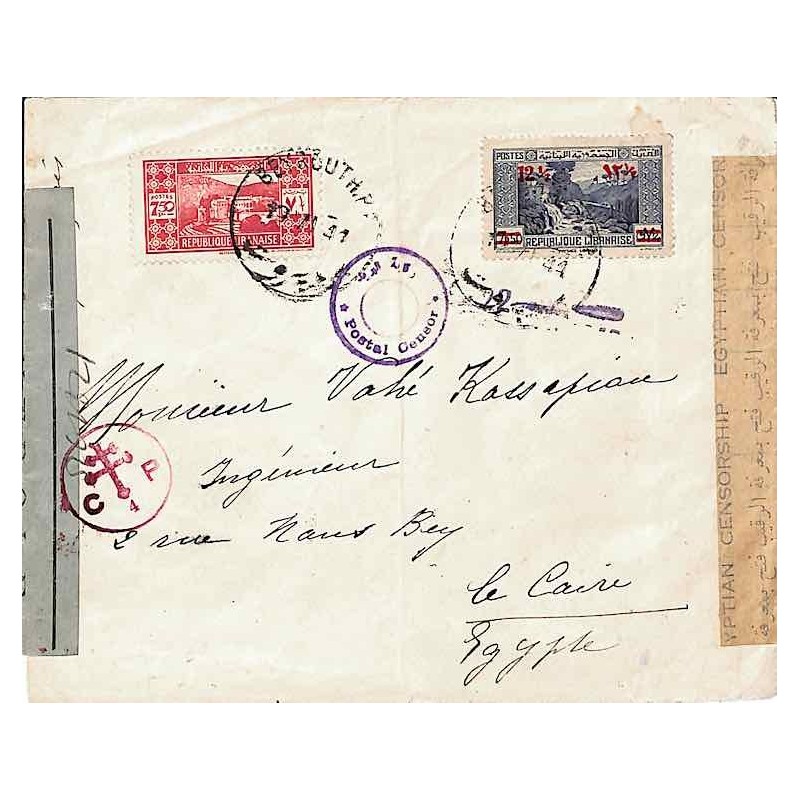 enveloppe liban WWII