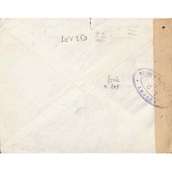 Lettre 1941 Affranchissement Syrie 249 Oblitération mécanique DAMAS