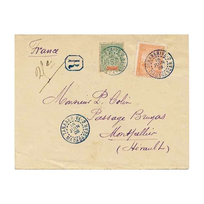 TANANARIVE-2 MADAGASCAR bleu