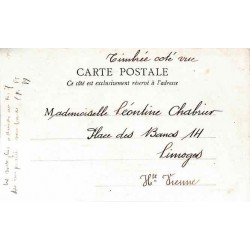 1905 carte postale Affranchissement à 1 c. au tarif des imprimés sous bande