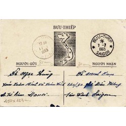 Carte postale interzone HA-NOI 1965