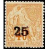 1889 - 25 sur 40 c rouge-orange (Yvert Madagascar 3)