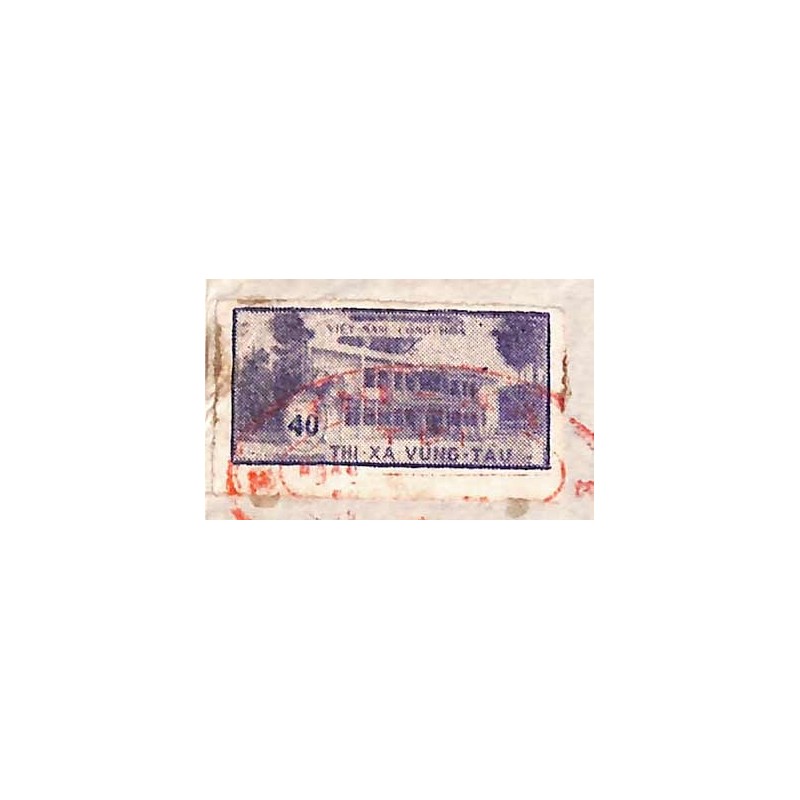 Vung Tau 1974  timbre fiscal local 40 $