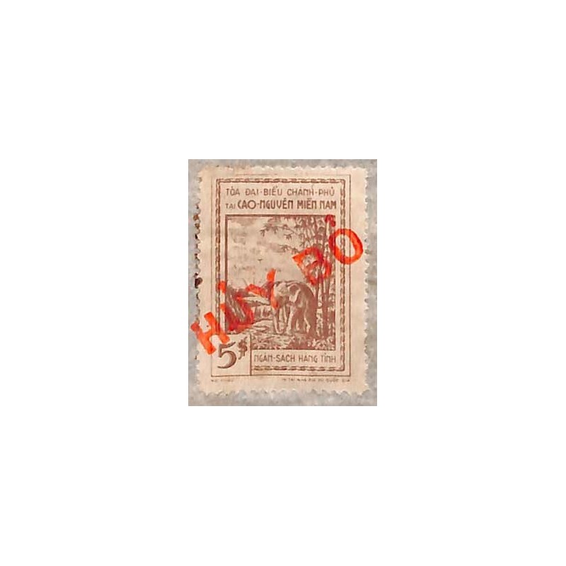 Hauts Plateaux 1958 timbre fiscal local 5 $