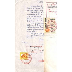 Saigon 1966 timbre fiscal local 10 $ et fiscaux consulaires