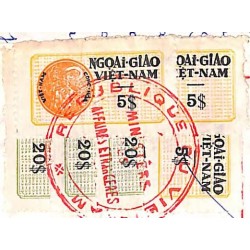 Saigon 1966 timbre fiscal...