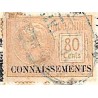 Connaissement de Saigon 1927 Timbre 80 cents bistre
